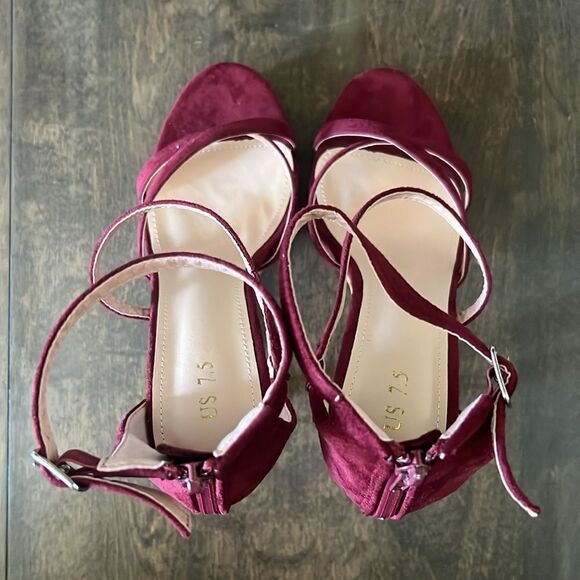 Alegra K Round Toe Strappy Platform Stiletto Heel Sandals - Picture 8 of 14